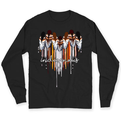 Camisetas indígenas nativas americanas con corazón