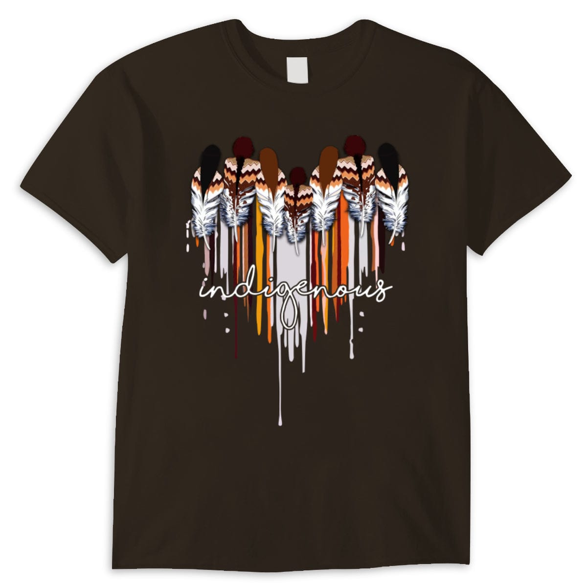 Indigenous Native American With Heart Shirt