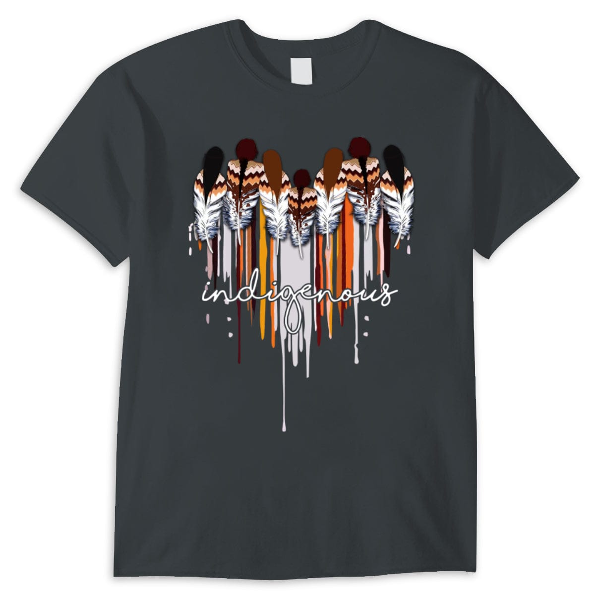 Indigenous Native American With Heart Shirt