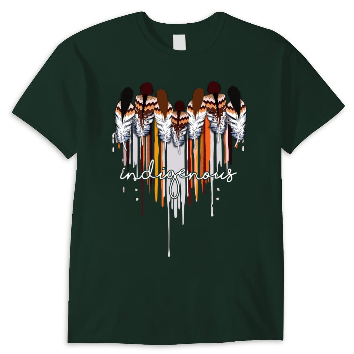 Indigenous Native American With Heart Shirt