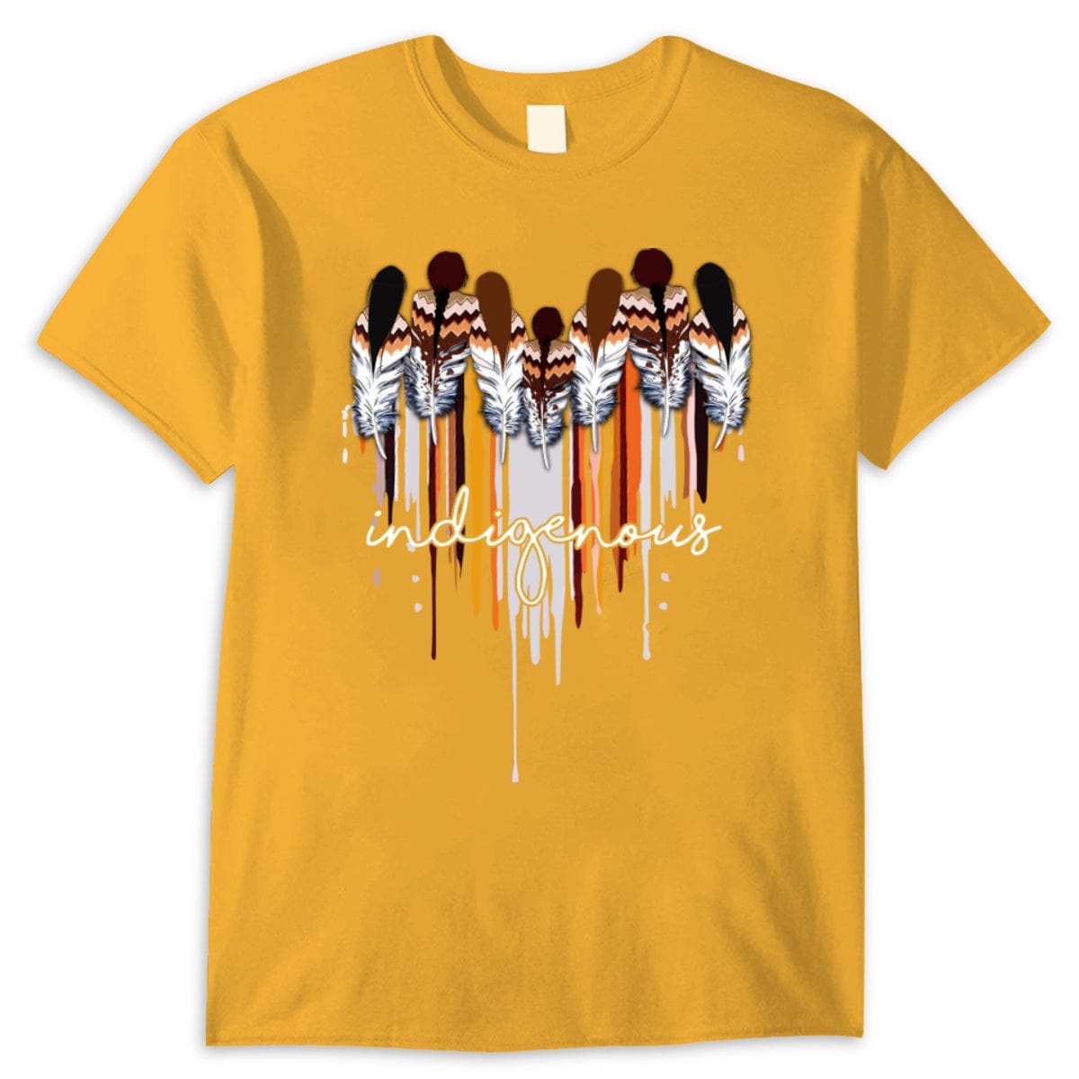 Indigenous Native American With Heart Shirt