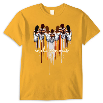 Indigenous Native American With Heart Shirt