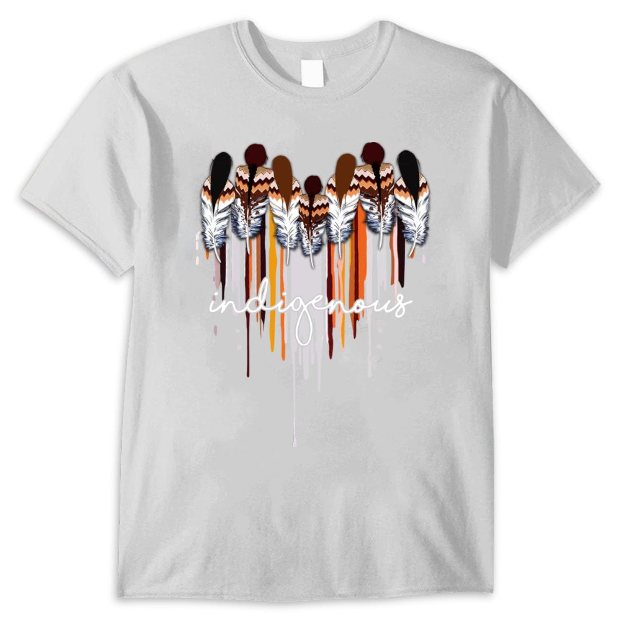 Indigenous Native American With Heart Shirt