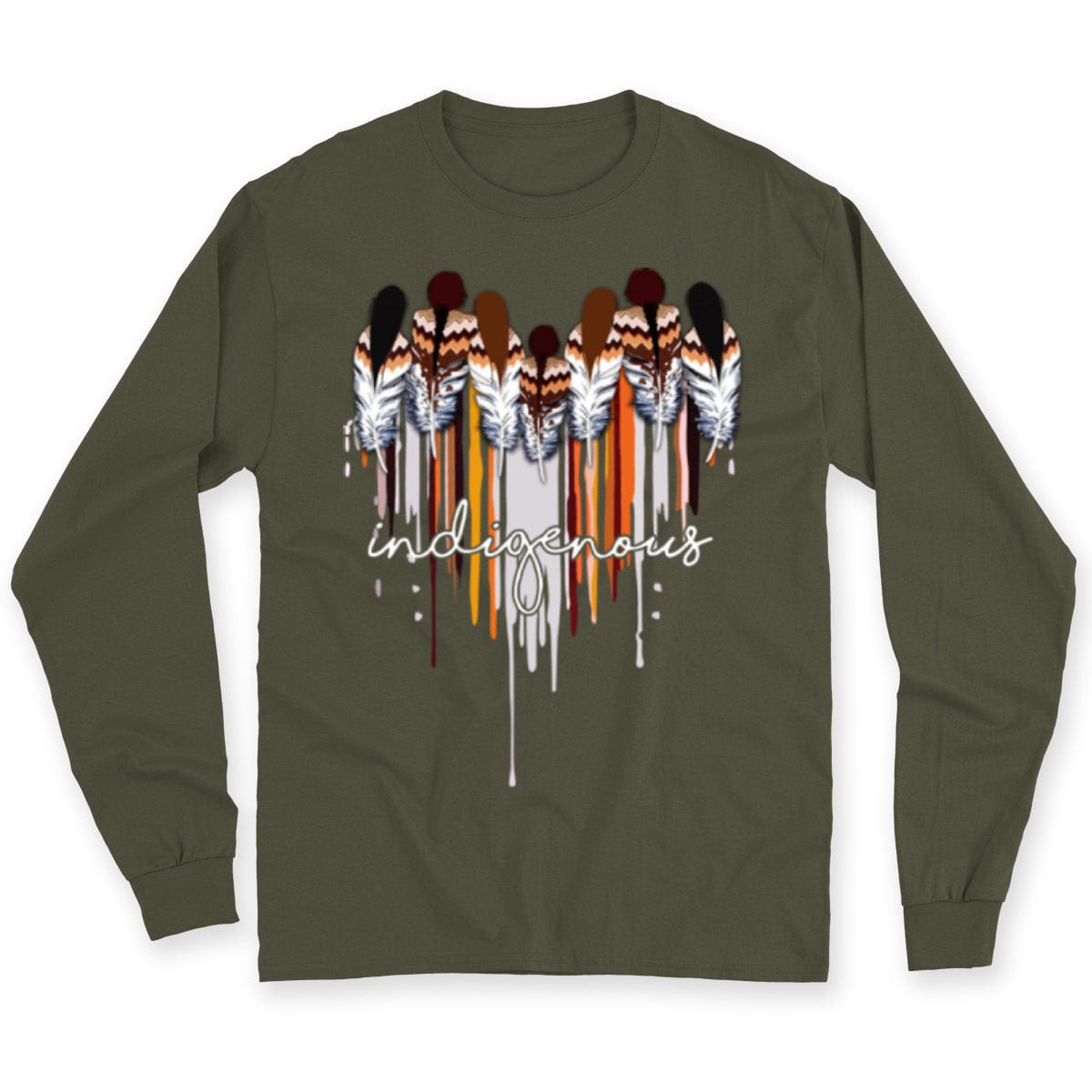 Indigenous Native American With Heart Shirt