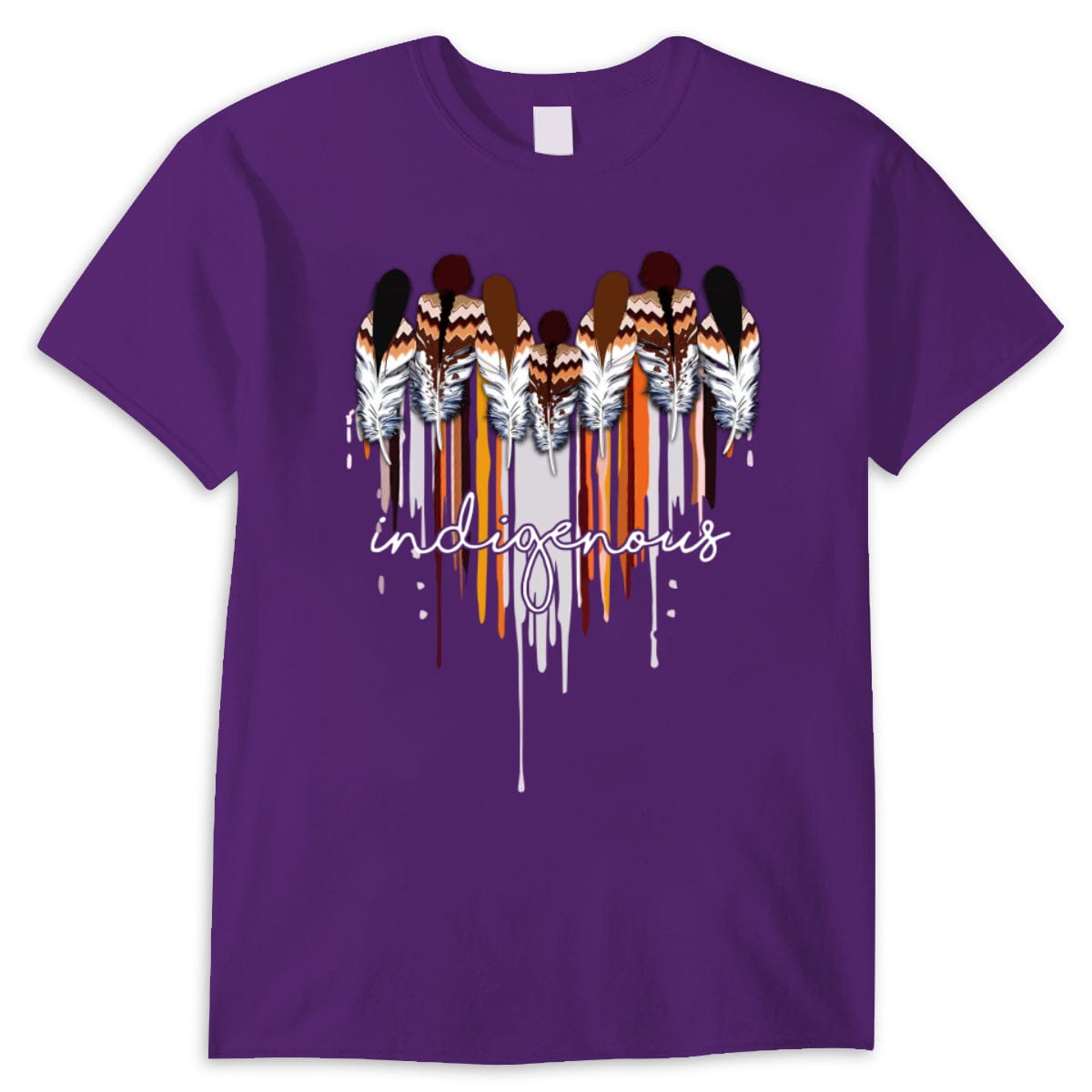 Indigenous Native American With Heart Shirt