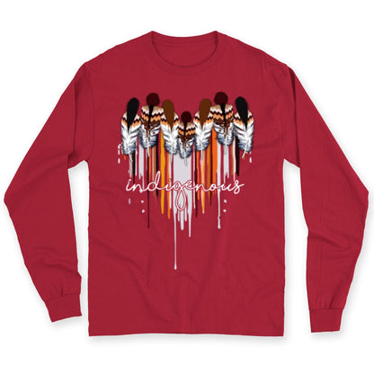 Indigenous Native American With Heart Shirt