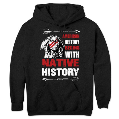 La historia de Estados Unidos comienza con camisetas de historia nativa