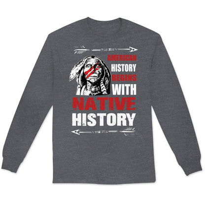 La historia de Estados Unidos comienza con camisetas de historia nativa