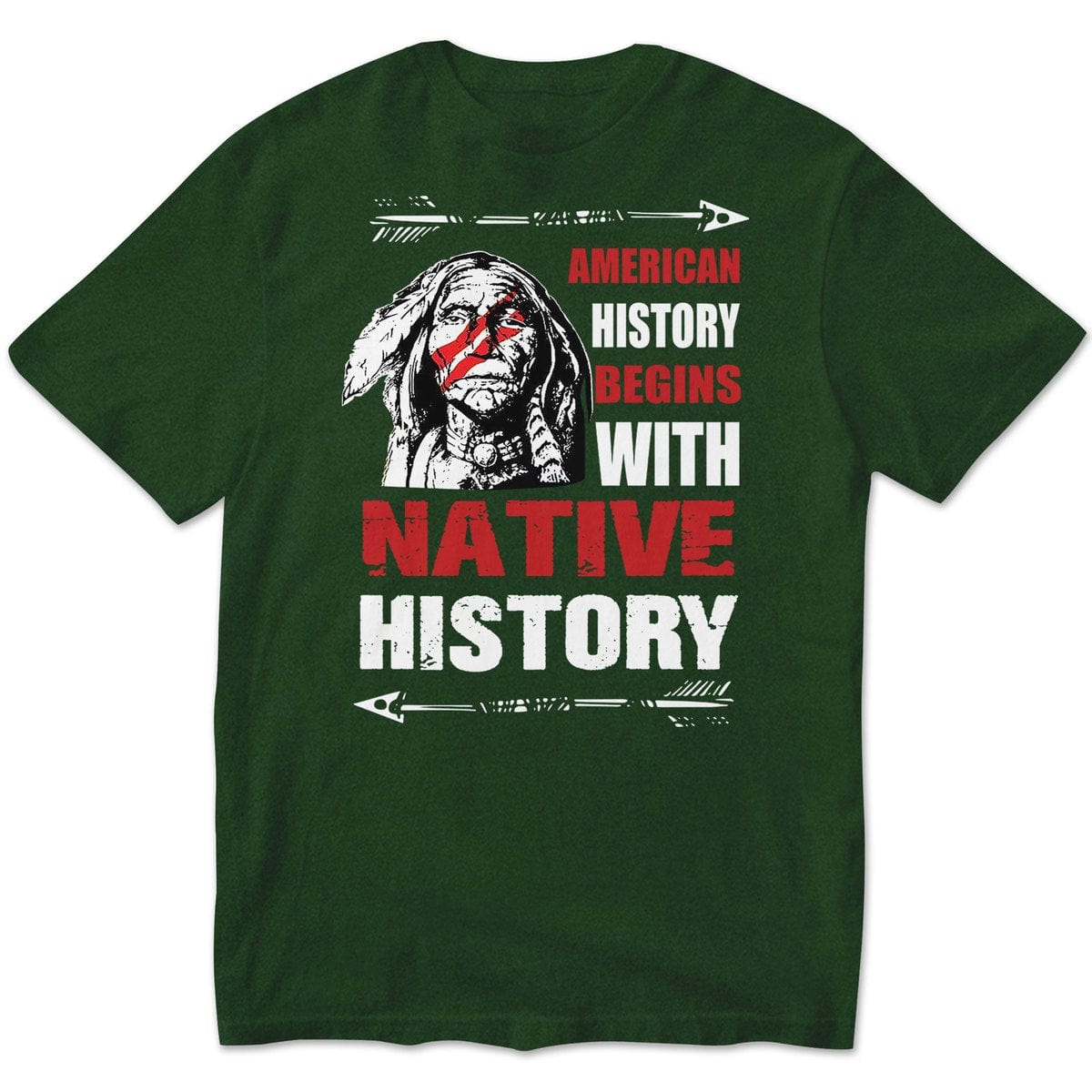 La historia de Estados Unidos comienza con camisetas de historia nativa