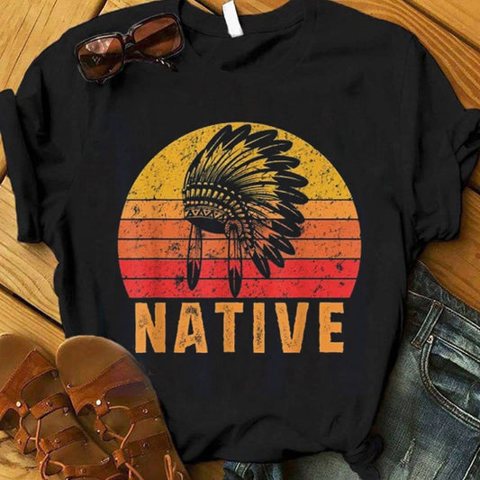 Camisas vintage de nativos americanos