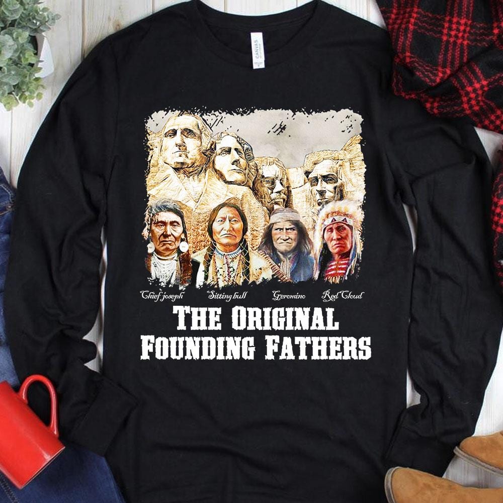 Sudadera con capucha y camisetas de los padres fundadores nativos americanos