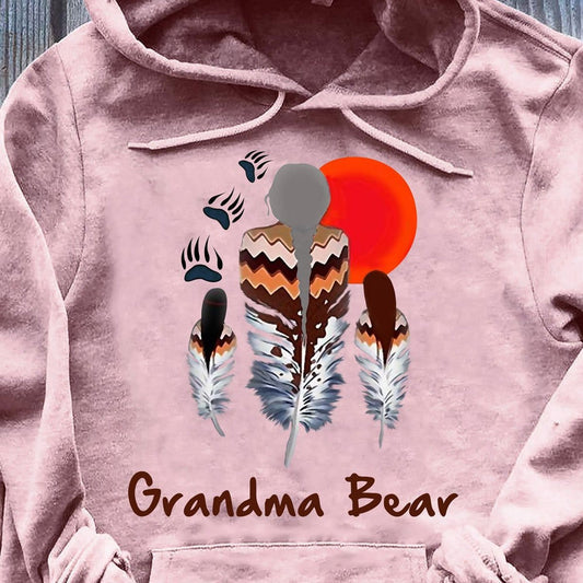 Camisetas de nativos americanos de la abuela osa