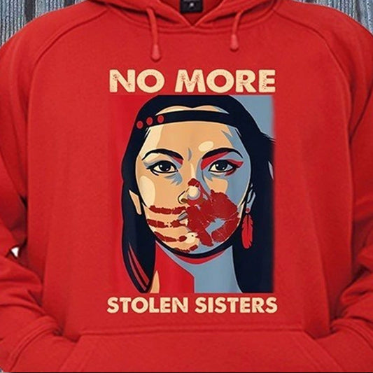 No más hermanas robadas, camisetas de nativos americanos