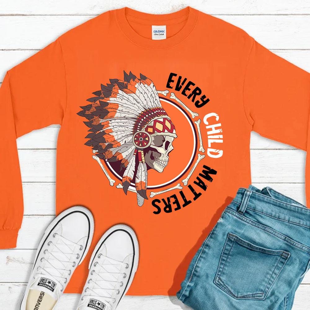 Cada niño importa, sudadera con capucha del día de la camisa naranja, camisetas de nativos americanos