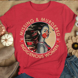 Mujeres indígenas desaparecidas y asesinadas, MMIW Camisetas de manga larga de nativos americanos