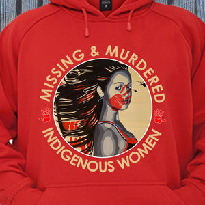 Mujeres indígenas desaparecidas y asesinadas, MMIW Camisetas de manga larga de nativos americanos