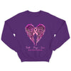 Faith Hope Love Wings Heart And Ribbon Breast Cancer Survivor Awareness Shirt
