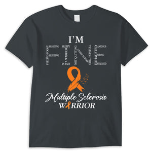 I'm Fine, Orange Ribbon Multiple Sclerosis Shirts