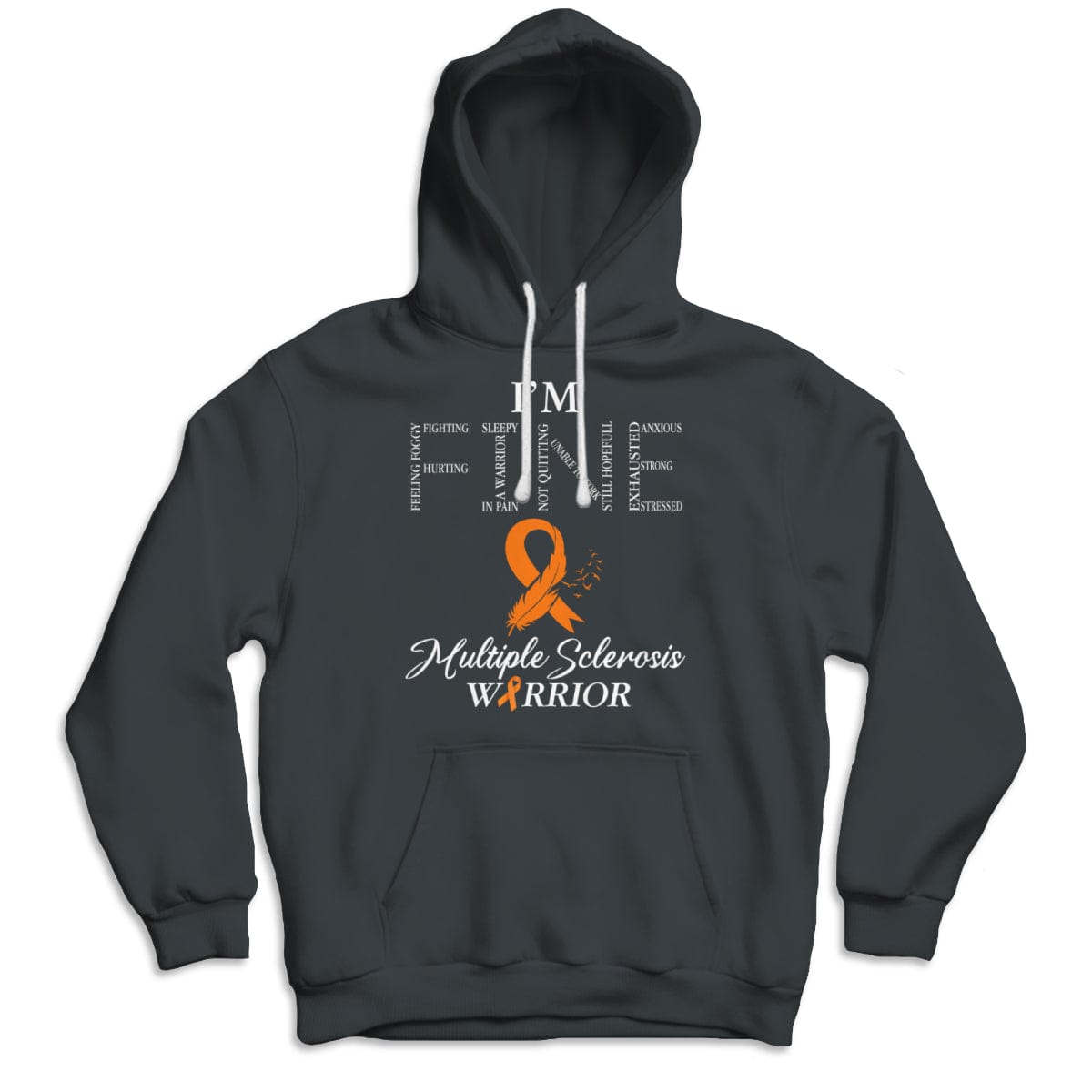 Estoy bien, camisetas con lazo naranja para esclerosis múltiple