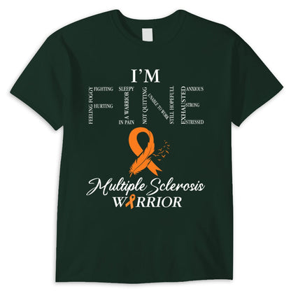 Estoy bien, camisetas con lazo naranja para esclerosis múltiple