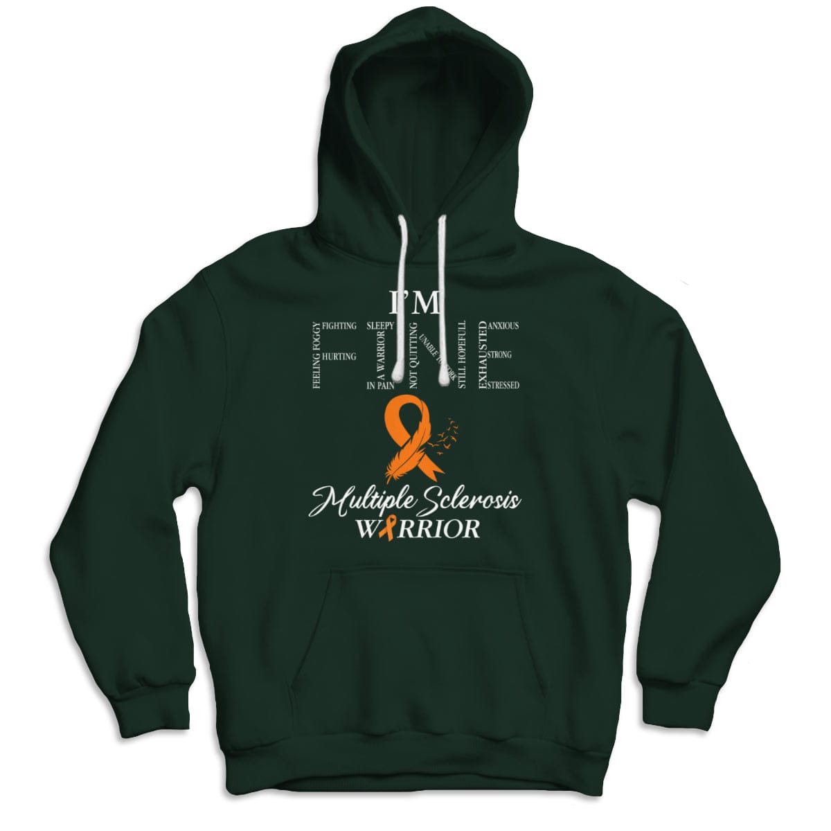 Estoy bien, camisetas con lazo naranja para esclerosis múltiple