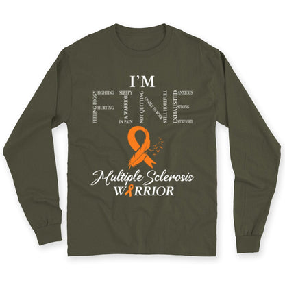 Estoy bien, camisetas con lazo naranja para esclerosis múltiple
