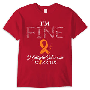 I'm Fine, Orange Ribbon Multiple Sclerosis Shirts