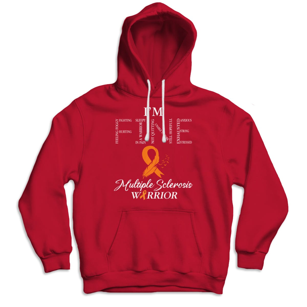 Estoy bien, camisetas con lazo naranja para esclerosis múltiple