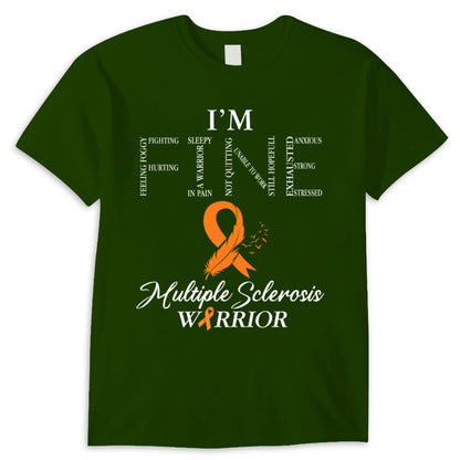 Estoy bien, camisetas con lazo naranja para esclerosis múltiple