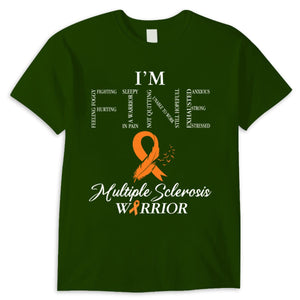 I'm Fine, Orange Ribbon Multiple Sclerosis Shirts