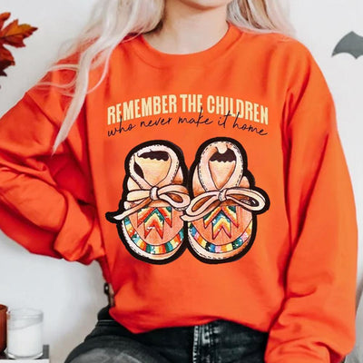Children Never Make It Home, Orange Shirt Day Hoodie, Residential Schools Shoes