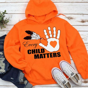 Every Child Matters, Orange Shirt Day Hoodie, Residential Schools Indigenous Hand