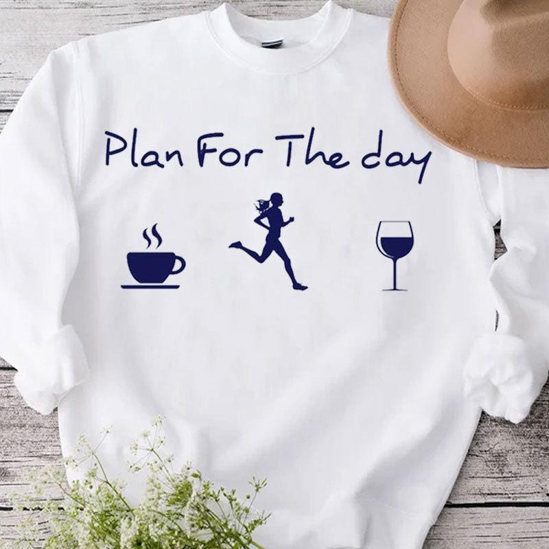Plan para el día Camisetas para correr para mujeres