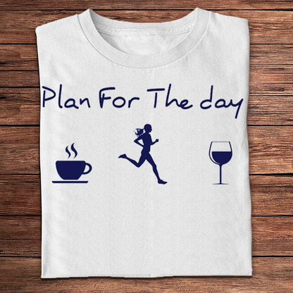 Plan para el día Camisetas para correr para mujeres