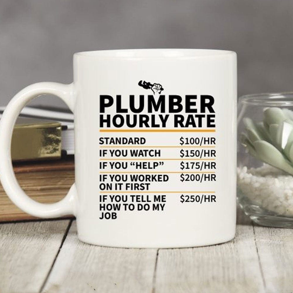 Hourly Rate Plumer Mug
