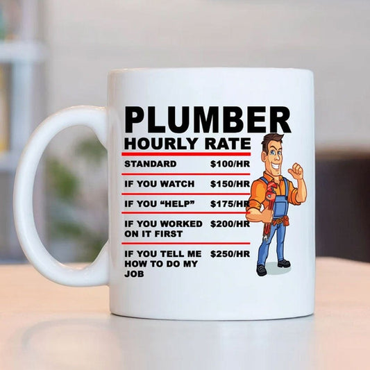 Taza de Plumer con tarifa por hora
