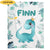 Personalized Cute Dinosaur Fleece & Sherpa Blanket