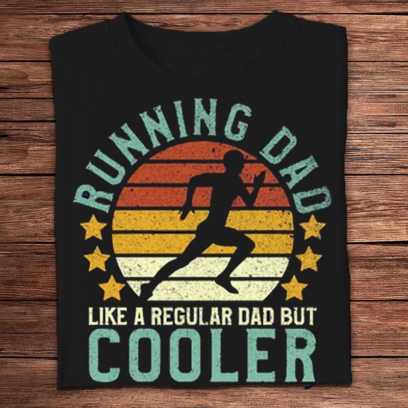 Running dad t shirt online
