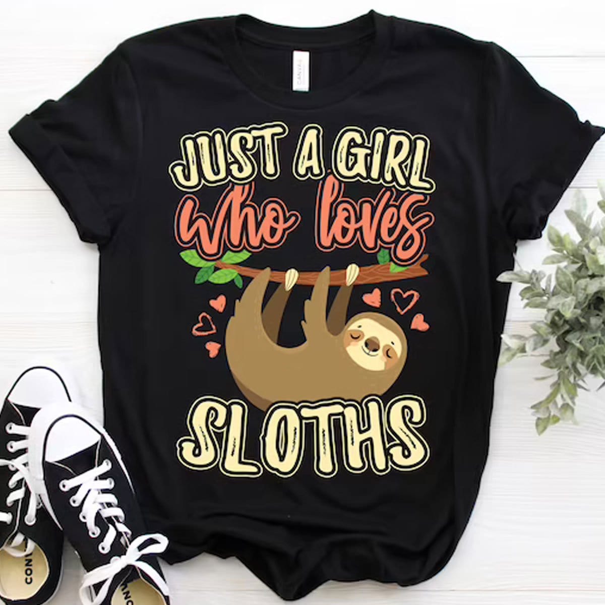 Just A Girl Who Loves Sloths Shirts