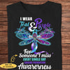 Personalized Suicide Awareness Shirts, Dragonfly I Wear Teal & Purple For Someone I Miss Every Single Day
