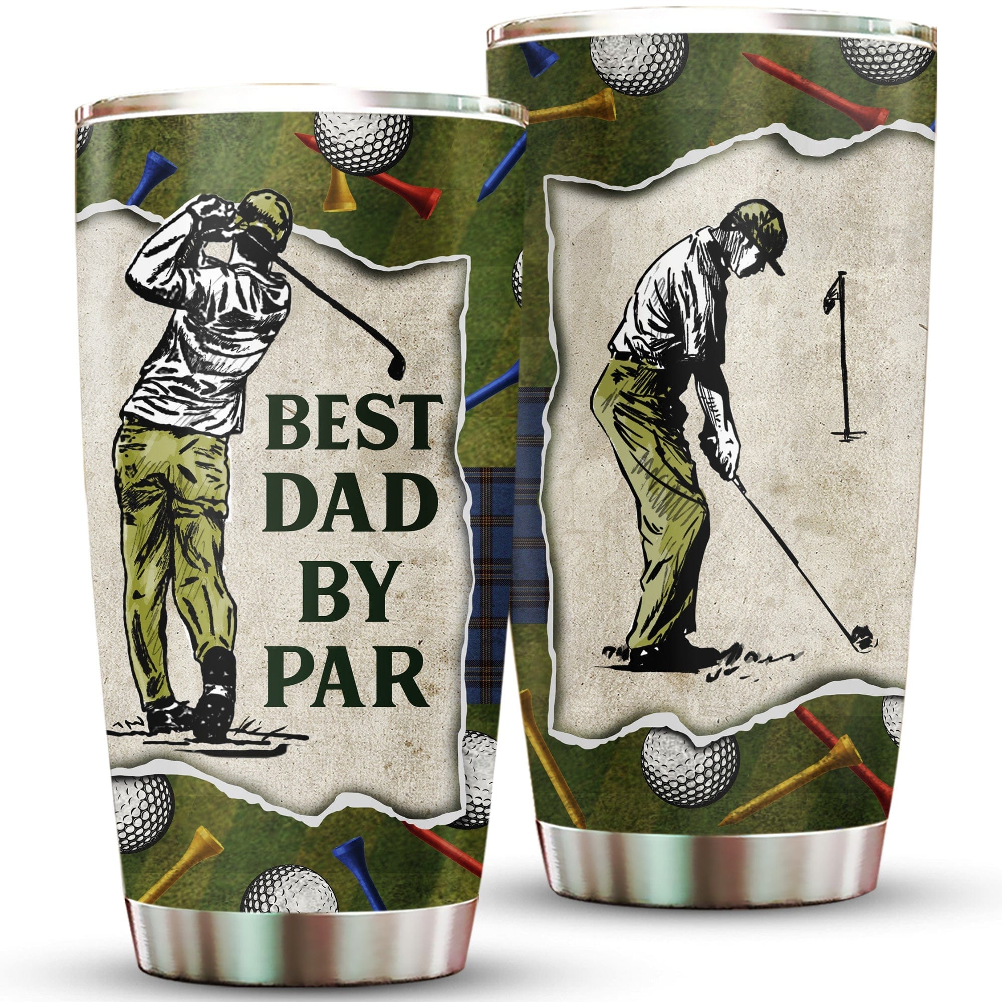 Best Dad By Par Golfer Father's Day Tumbler