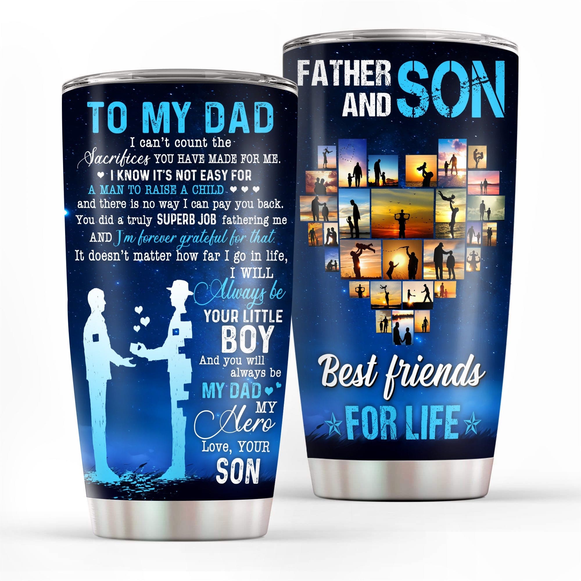 Father And Son Best Friends For Life Father's Day Tumbler