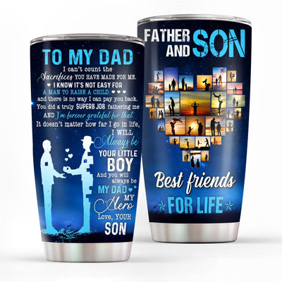 Father And Son Best Friends For Life Father's Day Tumbler