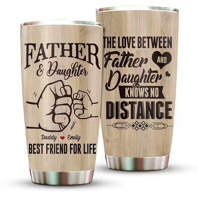 Personalized Father & Daughter Best Friends For Life Father's Day Tumbler