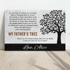 Personalized My Father's Tree Father's Day Poster, Canvas