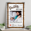 Personalized Happy 1st Father's Day Father's Day Poster, Canvas