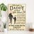 Walk Alongside Me Daddy Father's Day Poster, Canvas