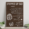 Personalized To My Stepdad, Bonus Dad Father's Day Poster, Canvas
