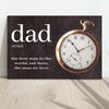 Dad - The Best Man World Father's Day Poster, Canvas
