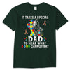 It Takes Special Dad To Hear What Son Cannot Say Puzzle Piece Road Ribbon Autism Shirt For Kids